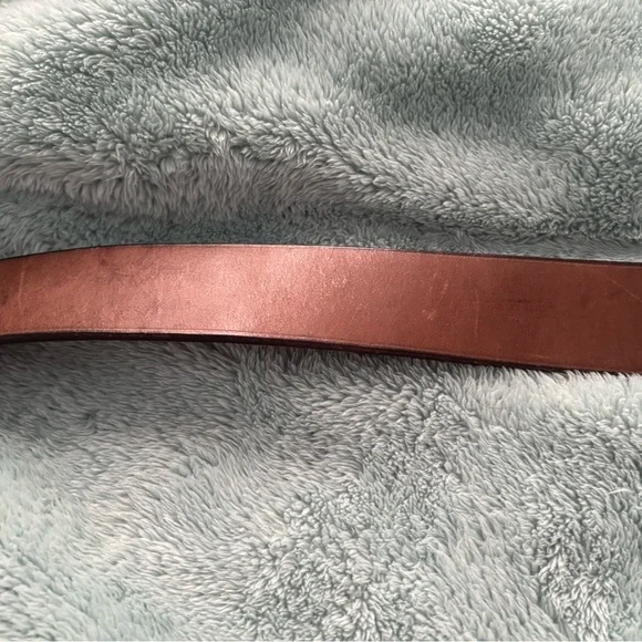 Polo by Ralph Lauren Tan Leather Belt with Bear Buckle - Picture 4 of 8